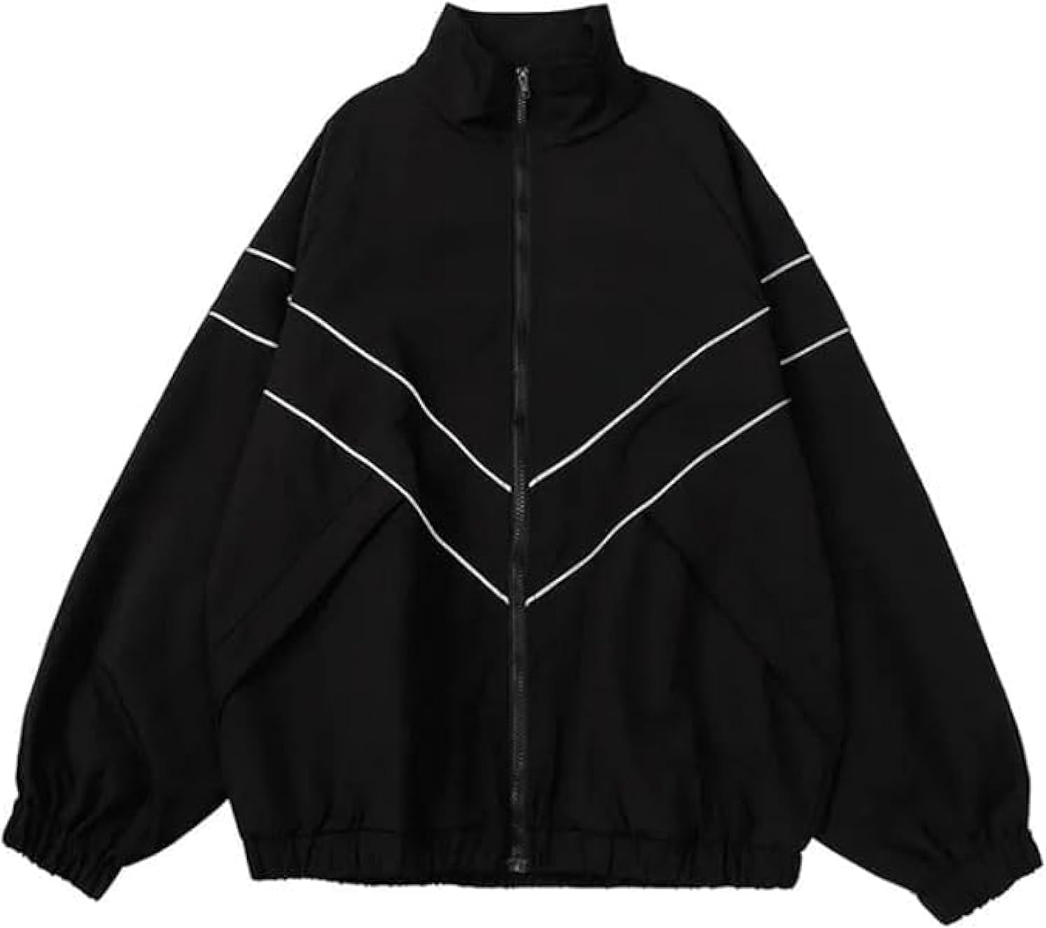 51Xqd2R06vL._AC_SL1500_.jpg Vintage Women Jackets Hip Hop Style Patchwork Windbreak Unisex Streetwear Lightweight Jackets Bomber Jackets - Image 1