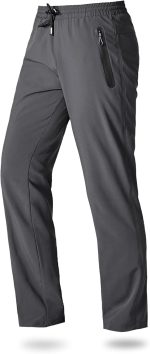 Men's Joggers Lightweight Quick Dry Casual Athletic Hiking Pants Sweatpants with Pockets Elastic Waist