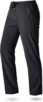 Men's Joggers Lightweight Quick Dry Casual Athletic Hiking Pants Sweatpants with Pockets Elastic Waist