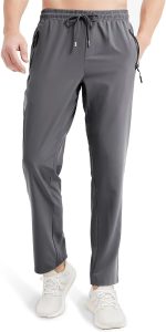 Men's Joggers Lightweight Quick Dry Casual Athletic Hiking Pants Sweatpants with Pockets Elastic Waist - Image 2