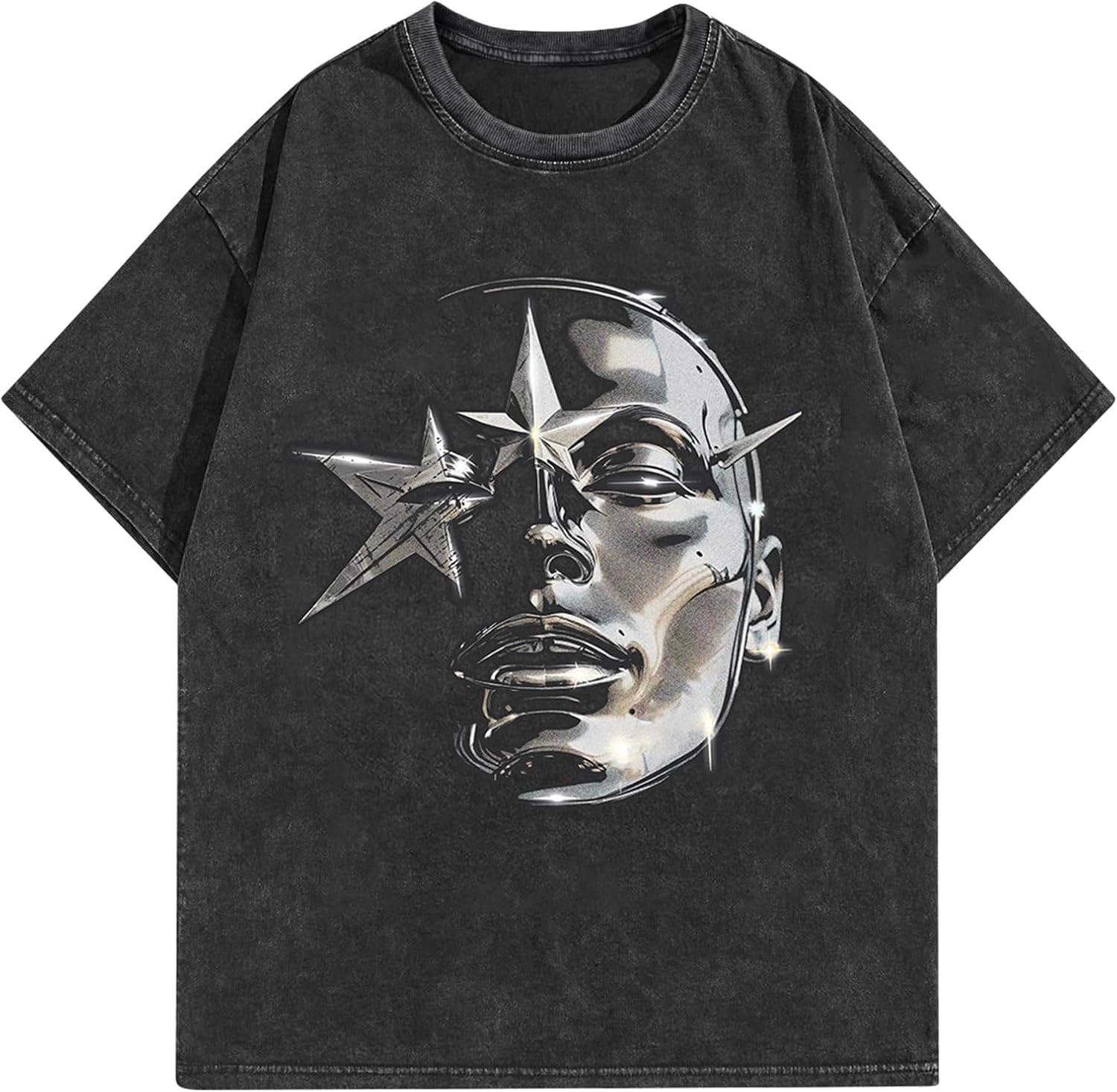 71aJNnIUSBL._AC_SL1500_.jpg men Graphic Tees Shirt Unisex Cotton Oversized T-Shirt Short Sleeve Vintage Streetwear Casual Tee Top - Image 1