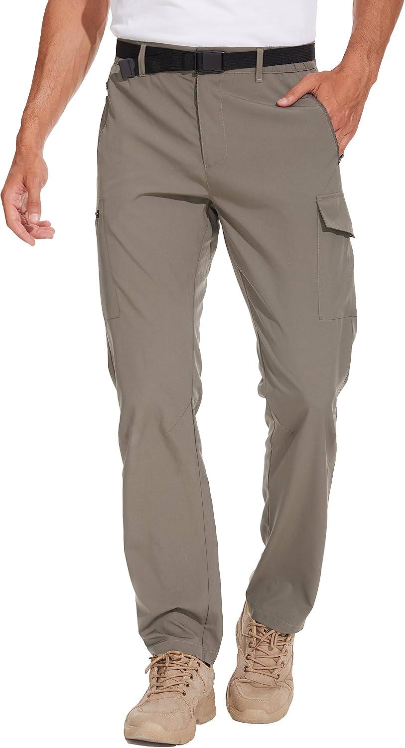 71lxvAAUhoL._AC_SL1500_.jpg Hiking Pants for Men, Lightweight Mens Travel Pants Quick Dry Fishing Pants Men Water Resistant Outdoor Pants Work - Image 1