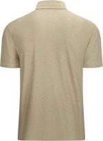 Mens Golf Shirt Moisture Wicking Quick-Dry Short Sleeve Casual Polo Shirts for Men - Image 2