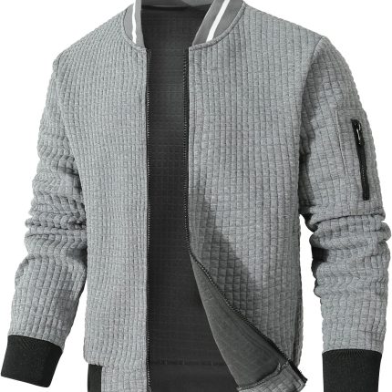men Lightweight Jacket Casual Bomber Jacket Varsity Coat