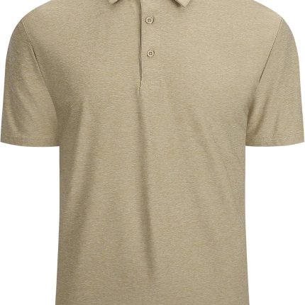 Mens Golf Shirt Moisture Wicking Quick-Dry Short Sleeve Casual Polo Shirts for Men